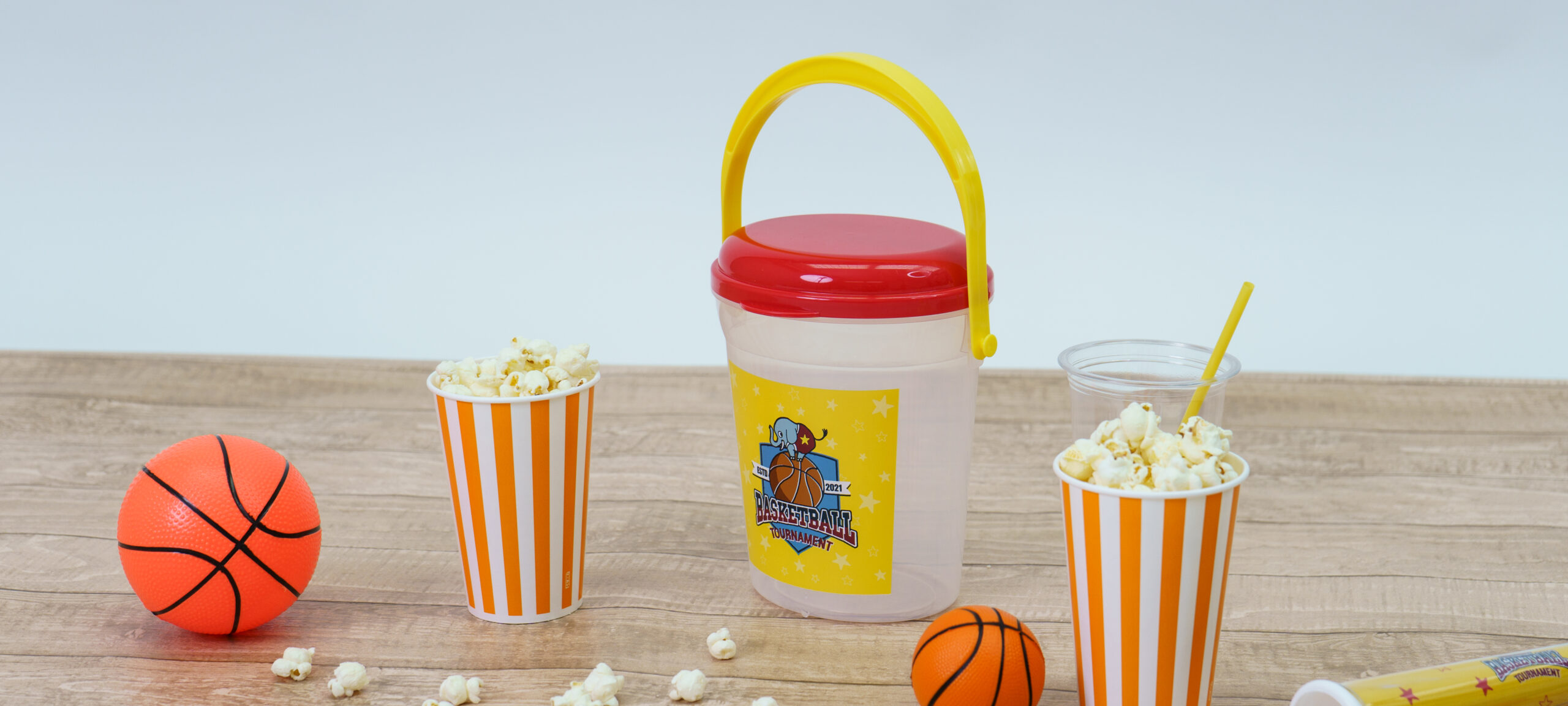 楕円型ポップコーンバスケット