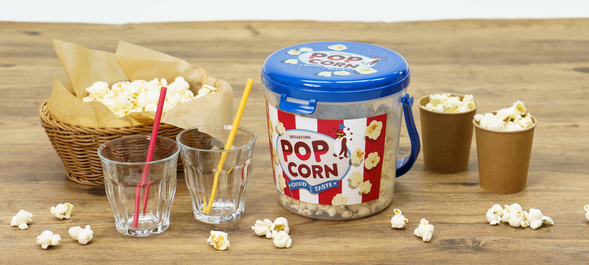 丸型ポップコーンバスケット