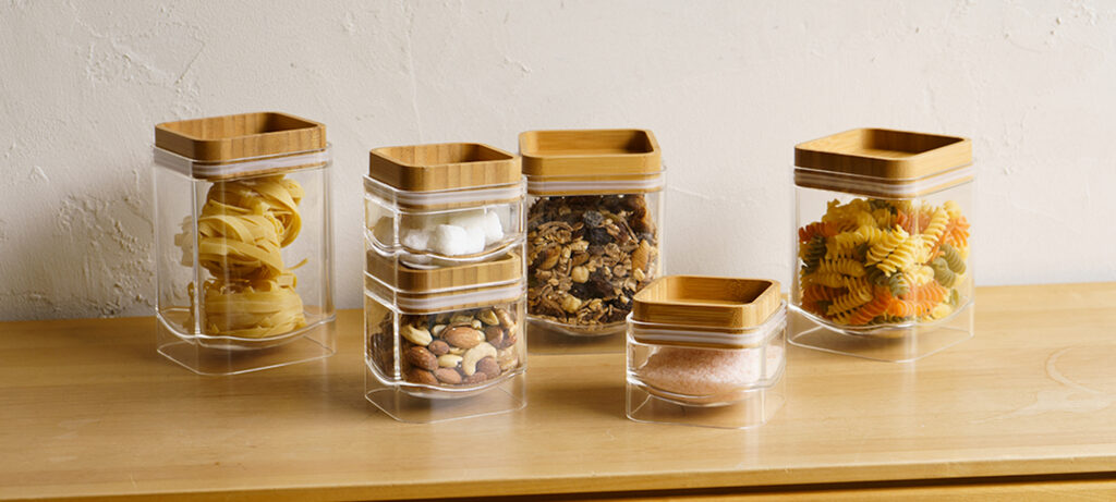 スタッキングキャニスターバンブースクエア